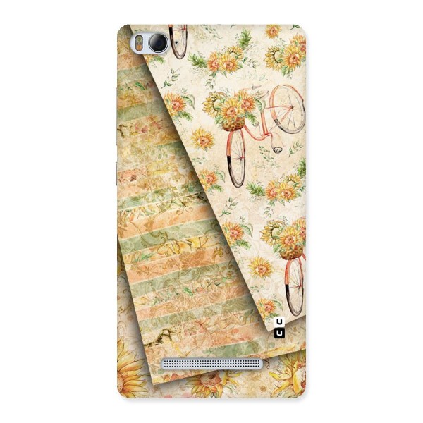 Floral Bicycle Back Case for Xiaomi Mi4i