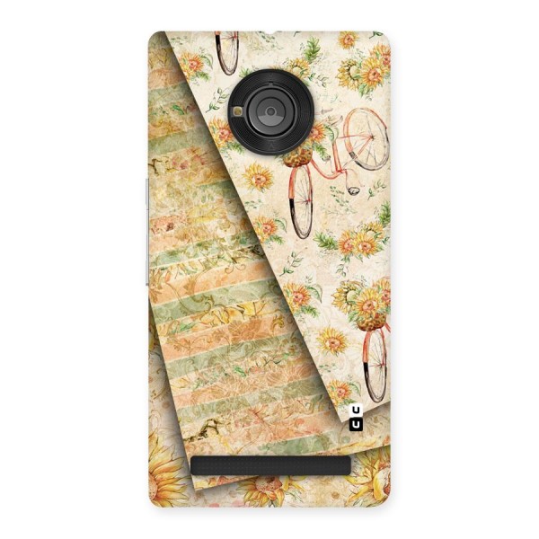 Floral Bicycle Back Case for Yu Yuphoria