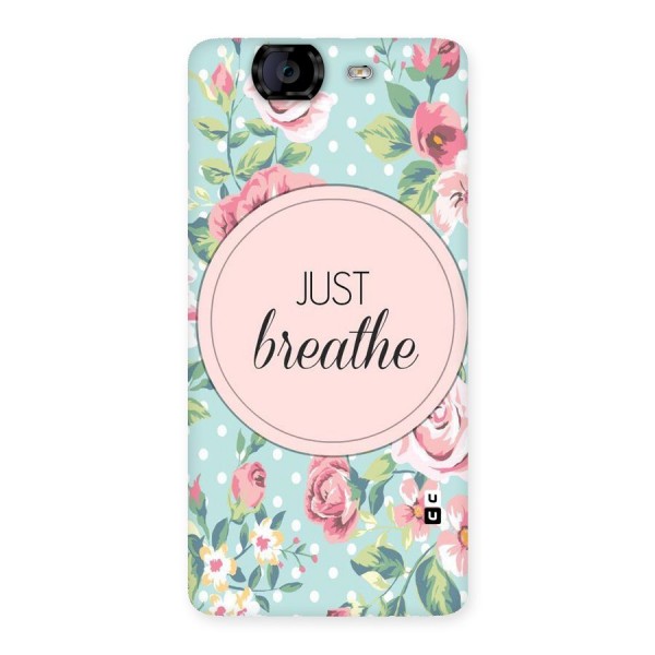 Floral Bloom Back Case for Canvas Knight A350