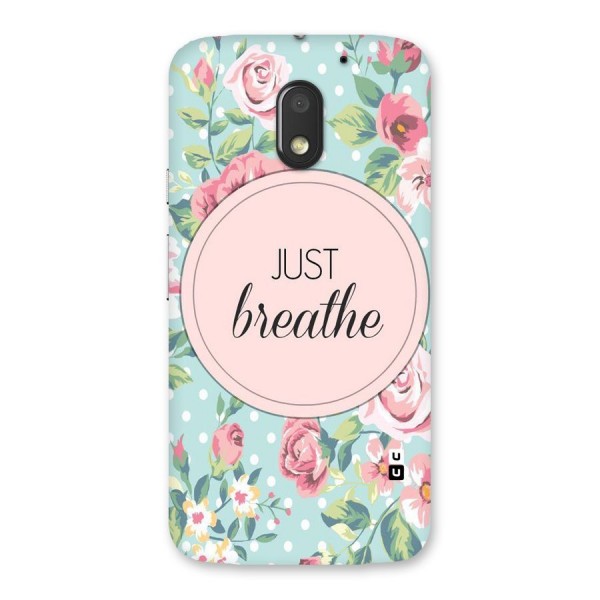 Floral Bloom Back Case for Moto E3 Power