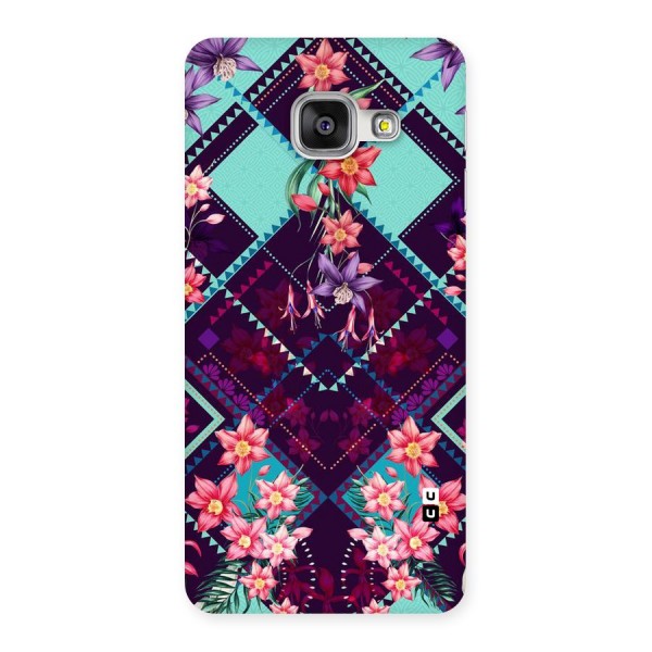 Floral Diamonds Back Case for Galaxy A3 2016