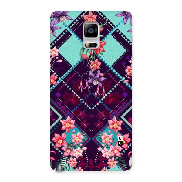 Floral Diamonds Back Case for Galaxy Note 4