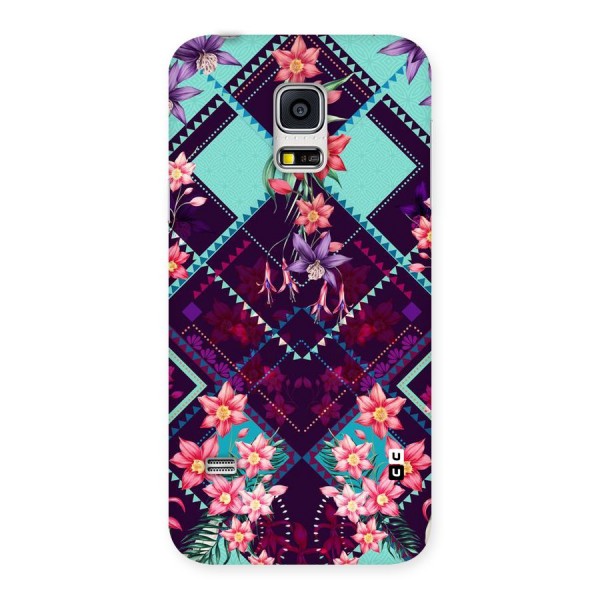 Floral Diamonds Back Case for Galaxy S5 Mini