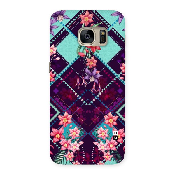 Floral Diamonds Back Case for Galaxy S7