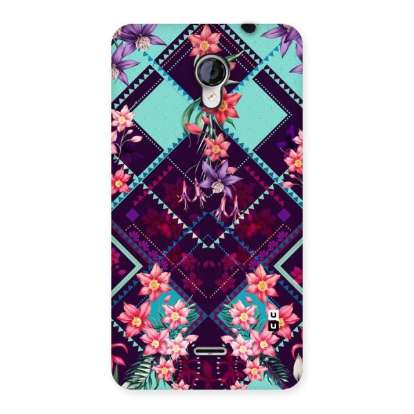 Floral Diamonds Back Case for Micromax Unite 2 A106