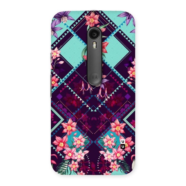 Floral Diamonds Back Case for Moto G3