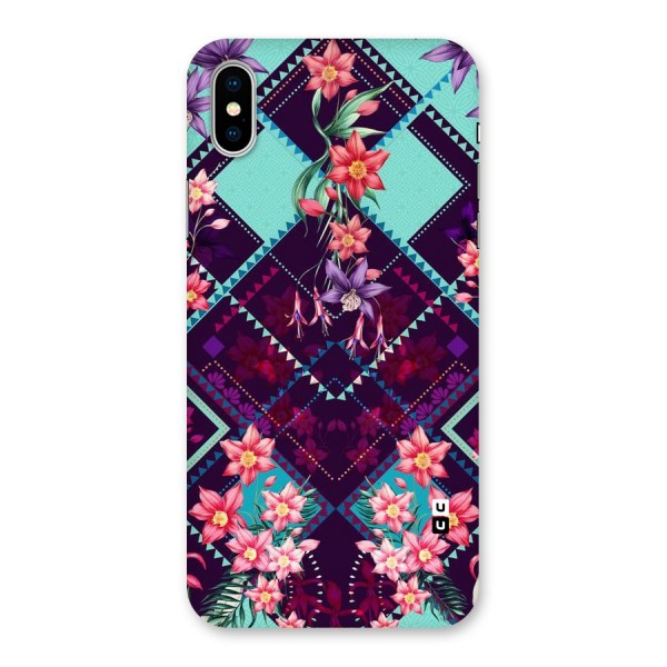 Floral Diamonds Back Case for iPhone X