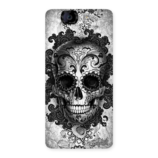 Floral Ghost Back Case for Canvas Knight A350