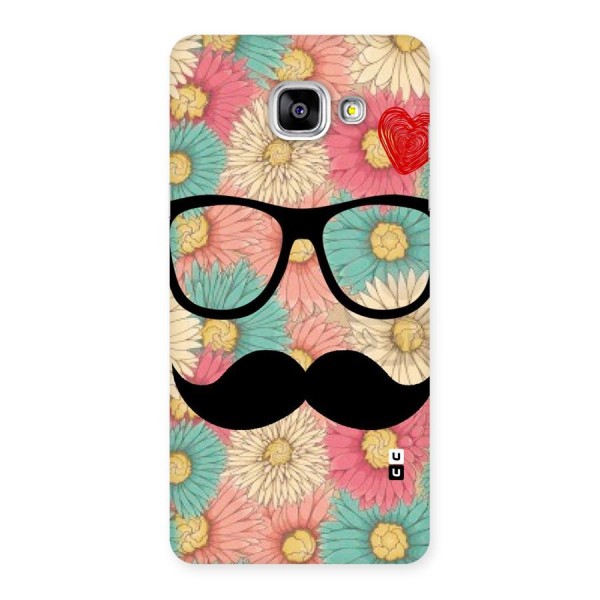 Floral Moustache Back Case for Galaxy A5 2016