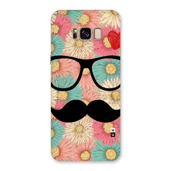 Floral Moustache Back Case for Galaxy S8 Plus