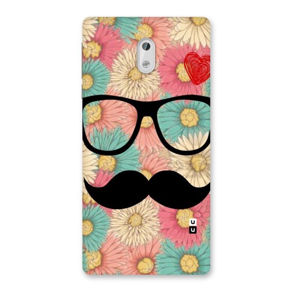 Floral Moustache Back Case for Nokia 3