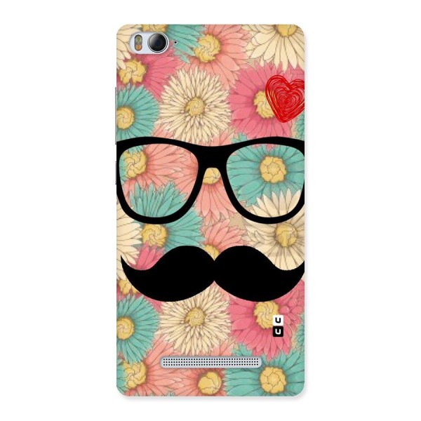 Floral Moustache Back Case for Xiaomi Mi4i