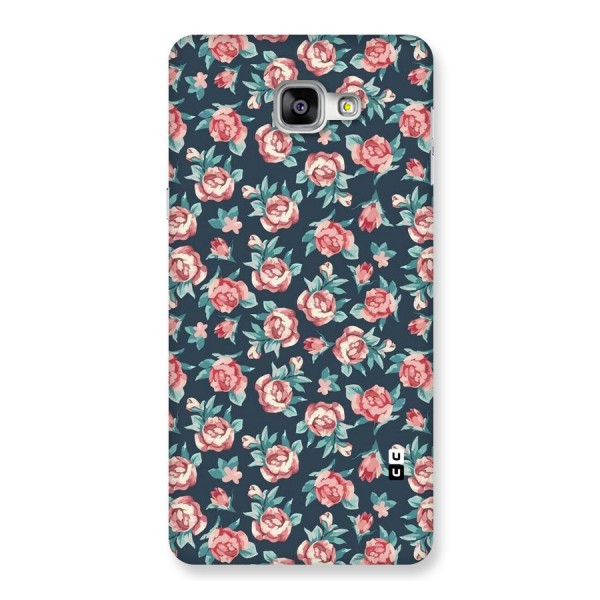 Floral Navy Bloom Back Case for Galaxy A9