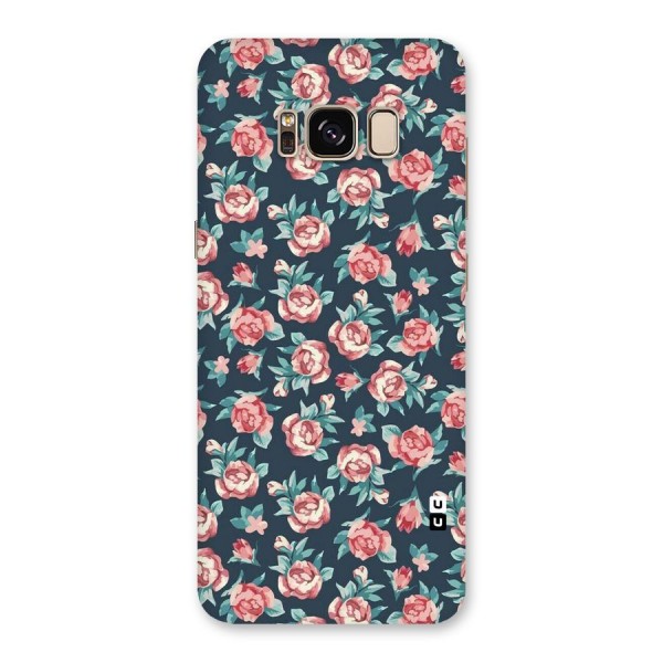 Floral Navy Bloom Back Case for Galaxy S8