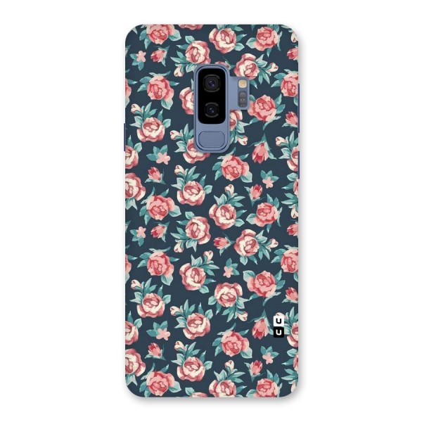 Floral Navy Bloom Back Case for Galaxy S9 Plus