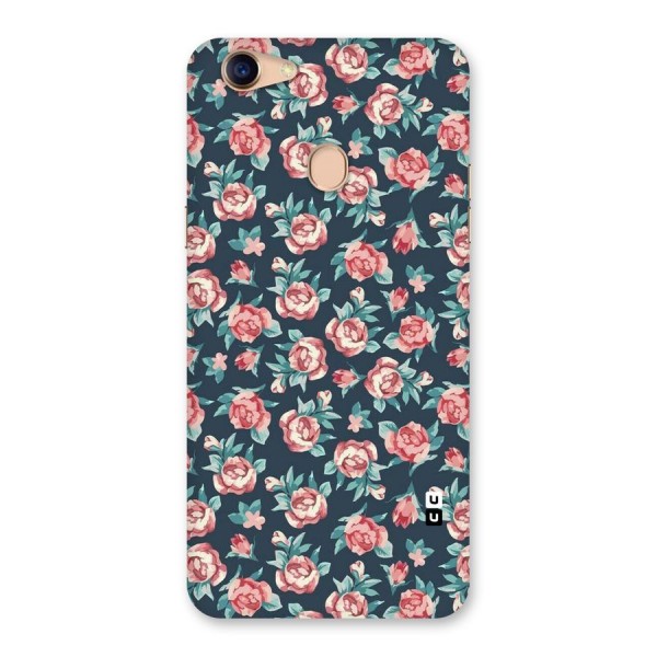 Floral Navy Bloom Back Case for Oppo F5