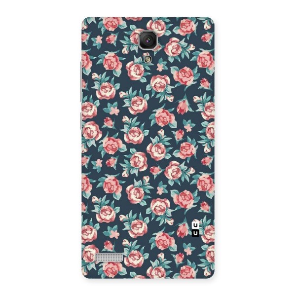 Floral Navy Bloom Back Case for Redmi Note