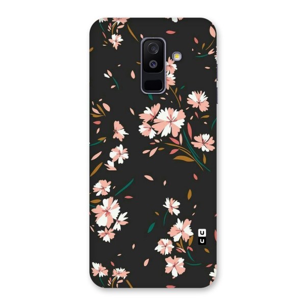 Floral Petals Peach Back Case for Galaxy A6 Plus