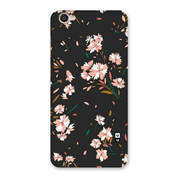 Floral Petals Peach Back Case for Vivo Y55s