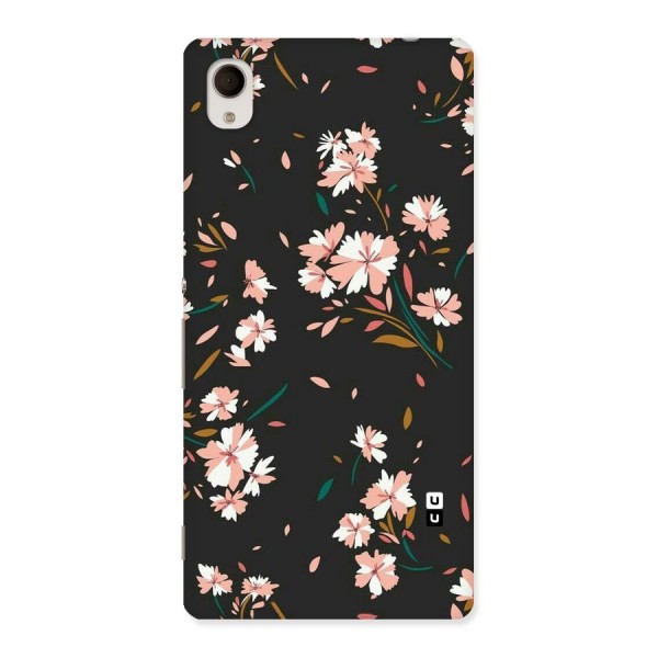 Floral Petals Peach Back Case for Xperia M4 Aqua