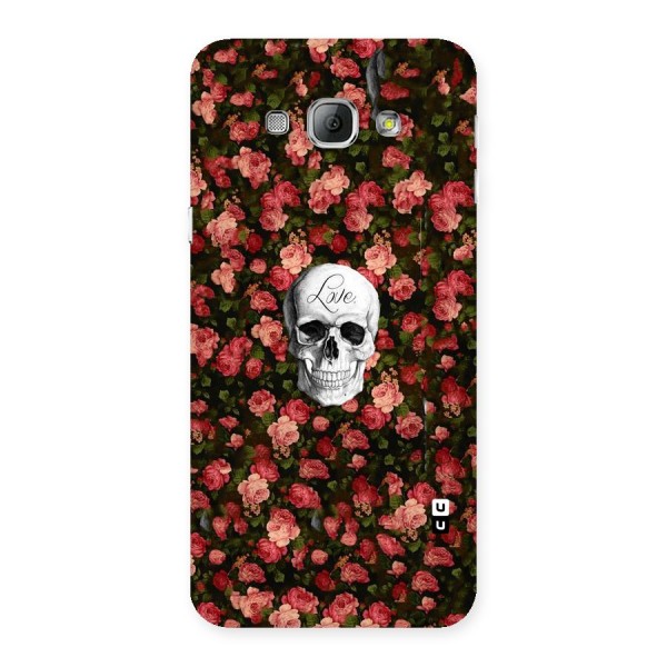 Floral Skull Love Back Case for Galaxy A8