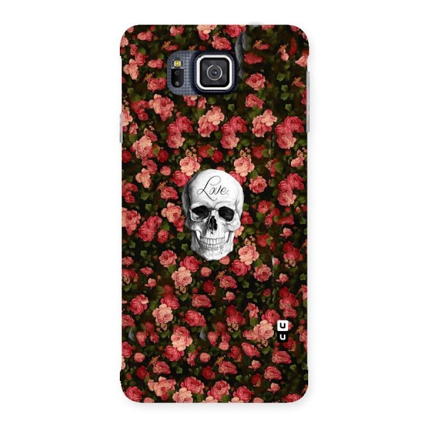 Floral Skull Love Back Case for Galaxy Alpha