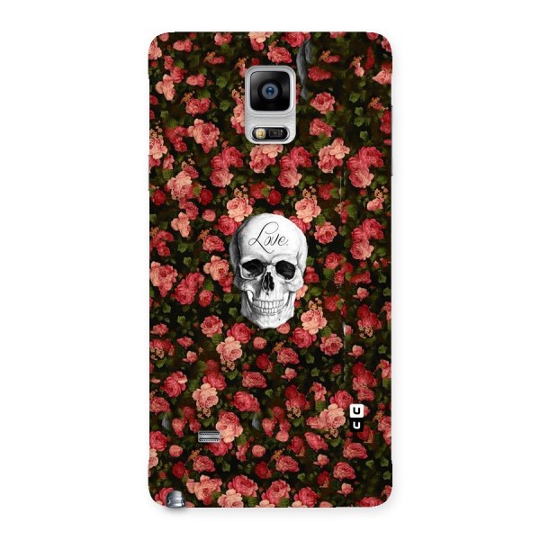 Floral Skull Love Back Case for Galaxy Note 4