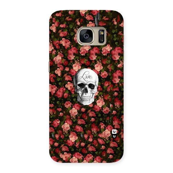 Floral Skull Love Back Case for Galaxy S7