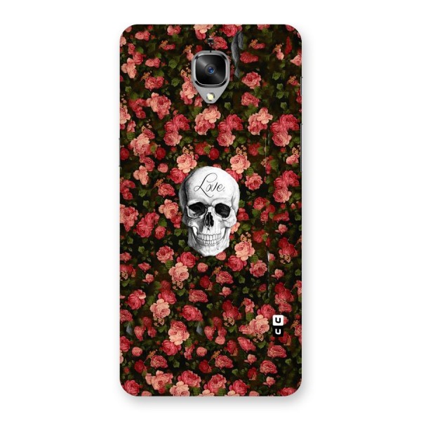 Floral Skull Love Back Case for OnePlus 3