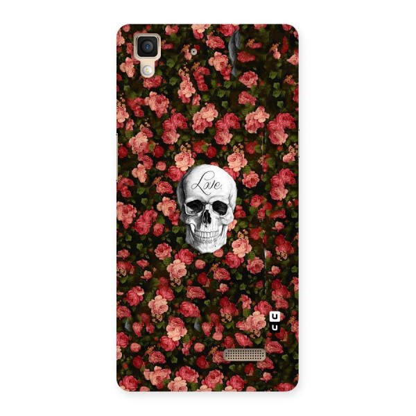 Floral Skull Love Back Case for Oppo R7