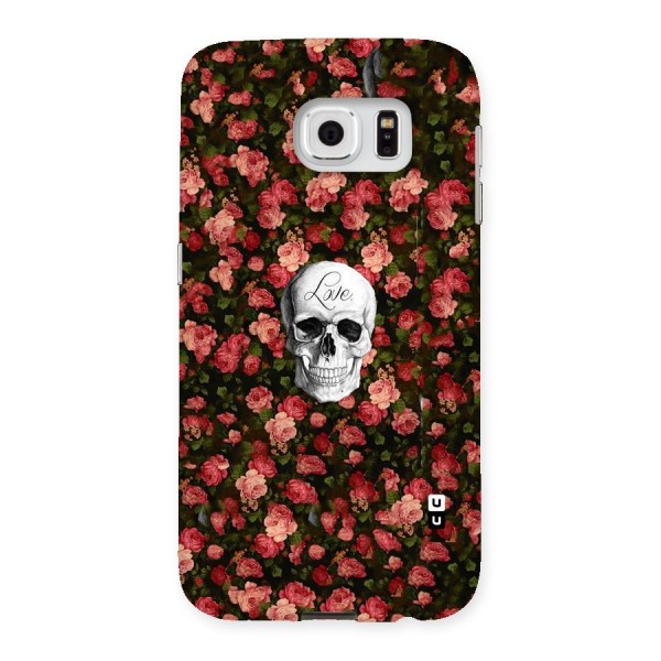 Floral Skull Love Back Case for Samsung Galaxy S6