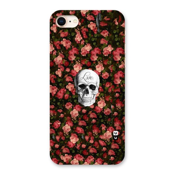 Floral Skull Love Back Case for iPhone 8