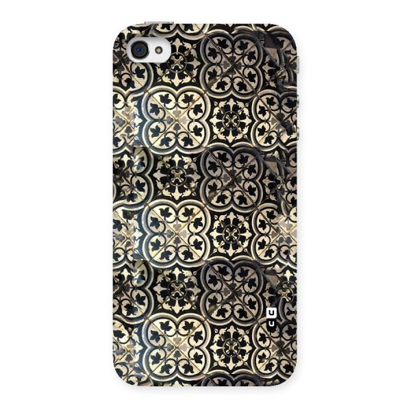 Floral Tile Back Case for iPhone 4 4s