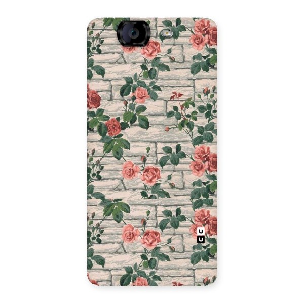 Floral Wall Design Back Case for Canvas Knight A350