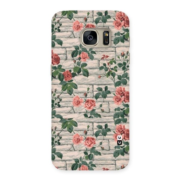 Floral Wall Design Back Case for Galaxy S7