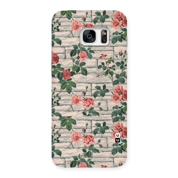 Floral Wall Design Back Case for Galaxy S7 Edge