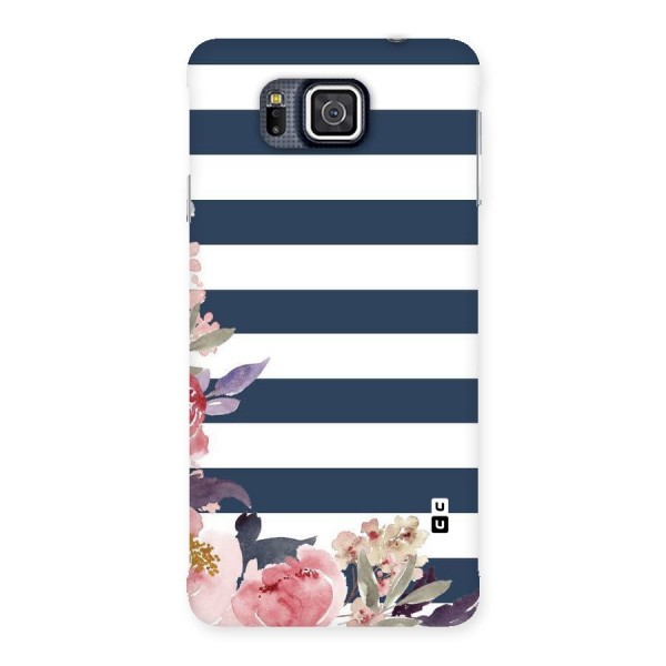 Floral Water Art Back Case for Galaxy Alpha