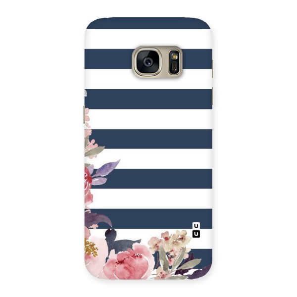 Floral Water Art Back Case for Galaxy S7