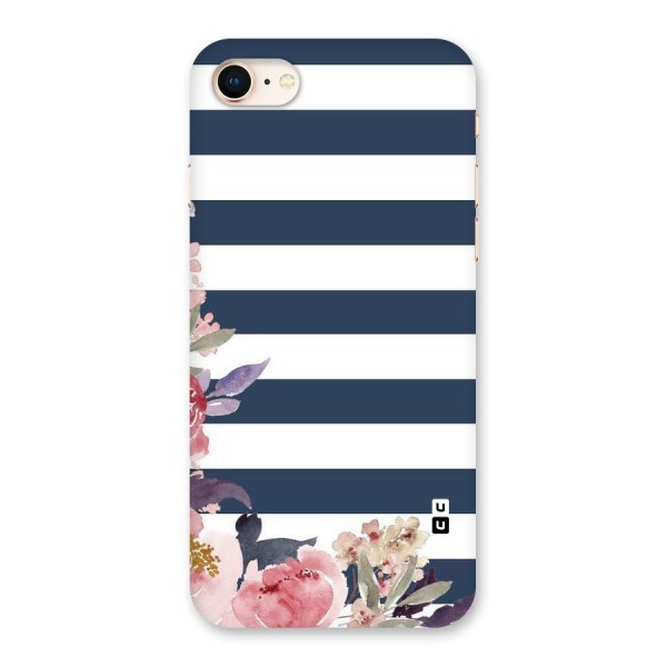 Floral Water Art Back Case for iPhone 8