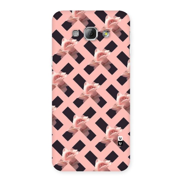 Floral X Design Back Case for Galaxy A8