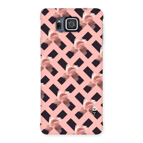 Floral X Design Back Case for Galaxy Alpha