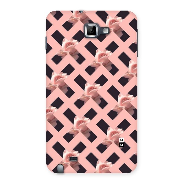 Floral X Design Back Case for Galaxy Note