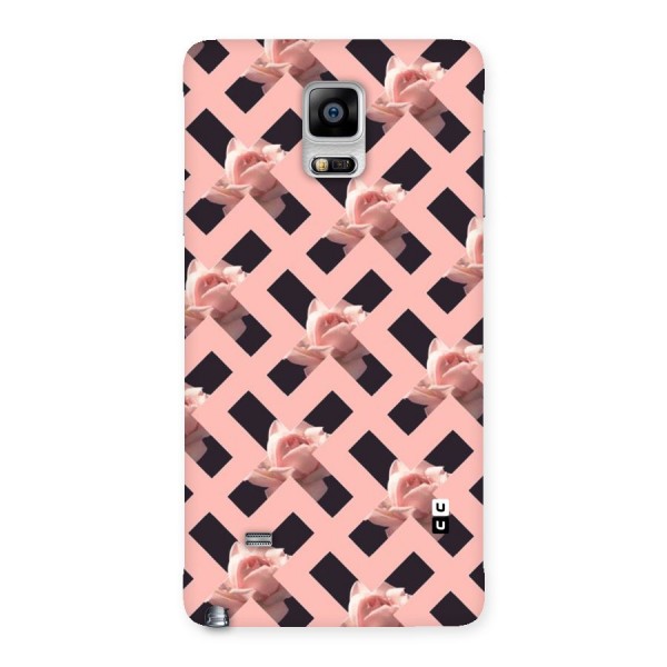 Floral X Design Back Case for Galaxy Note 4