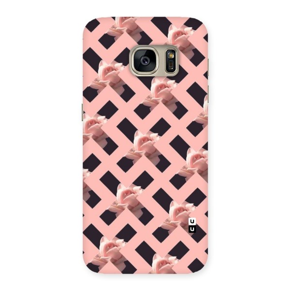 Floral X Design Back Case for Galaxy S7