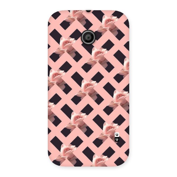 Floral X Design Back Case for Moto E