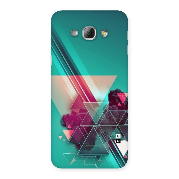 Floroscent Abstract Back Case for Galaxy A8