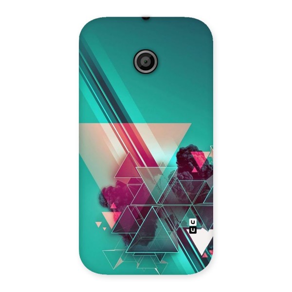 Floroscent Abstract Back Case for Moto E