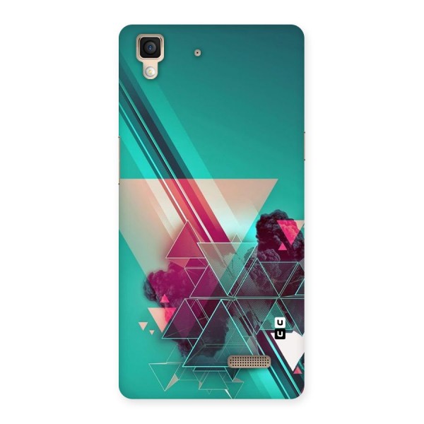 Floroscent Abstract Back Case for Oppo R7