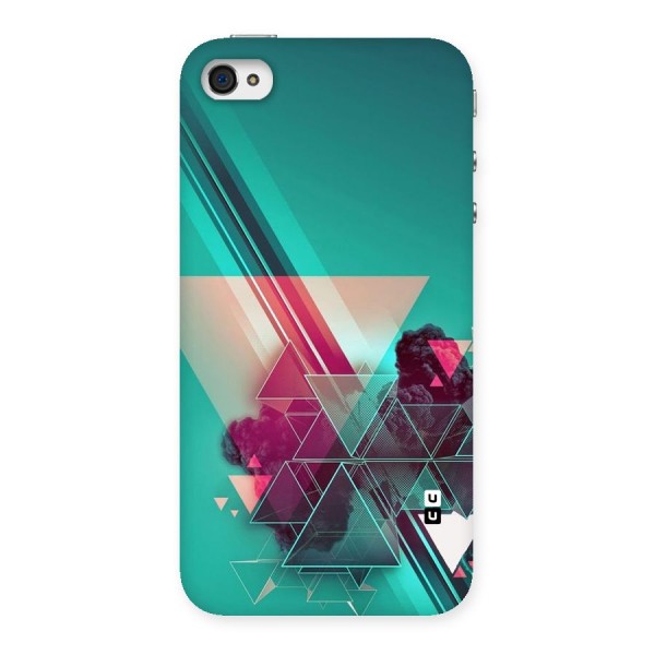 Floroscent Abstract Back Case for iPhone 4 4s