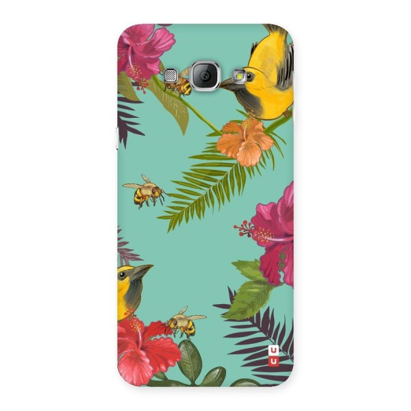 Flower Bird and Bee Back Case for Galaxy A8